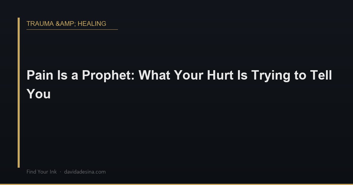 Lone candle burning in darkness — pain as a prophetic signal, not an enemy